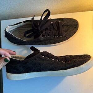 Roxy Women’s Black Sneakers Size 9 Lace Up Casual Shoes